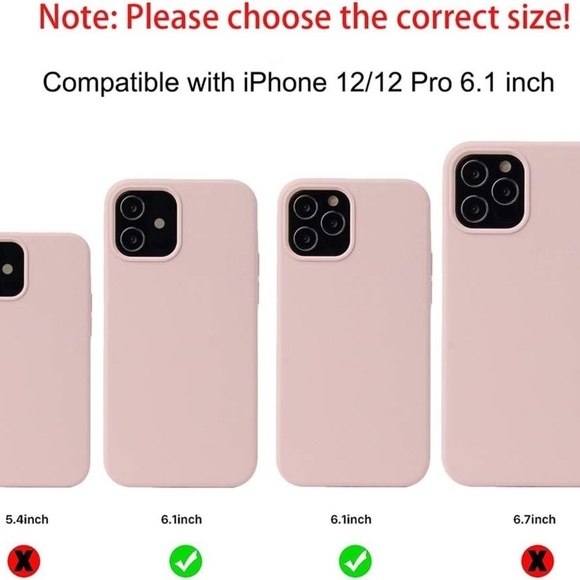 iPhone 12/12 Pro Silicone Case 6.1 inch, Liquid Silicone Shockproof (Pink Sand) - Picture 5 of 6